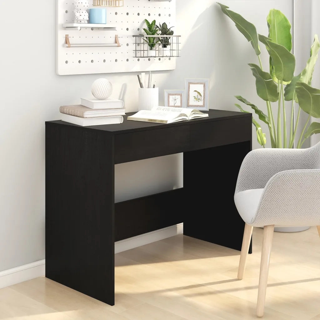 Scrivania Nera 101x50x76,5 cm in Truciolato cod mxl 66751