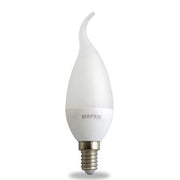 Trade Shop - Lampadina Led A Candela Opaca E14 3 Watt Luce Fredda 6500k Alta Qualità 00548 -