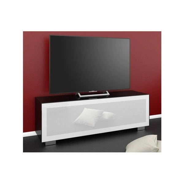 Porta tv munari mg 126 ne bi magic nero e bianco lucido