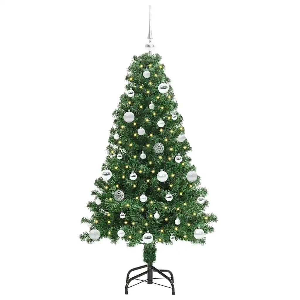 Albero di Natale | Decorazioni natalizie artificiale con 150 LED Verde 150 cm
