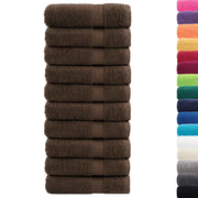 Asciugamani Premium SOLUND 10 pz Marrone 50x100 cm 600 g/m² 137235