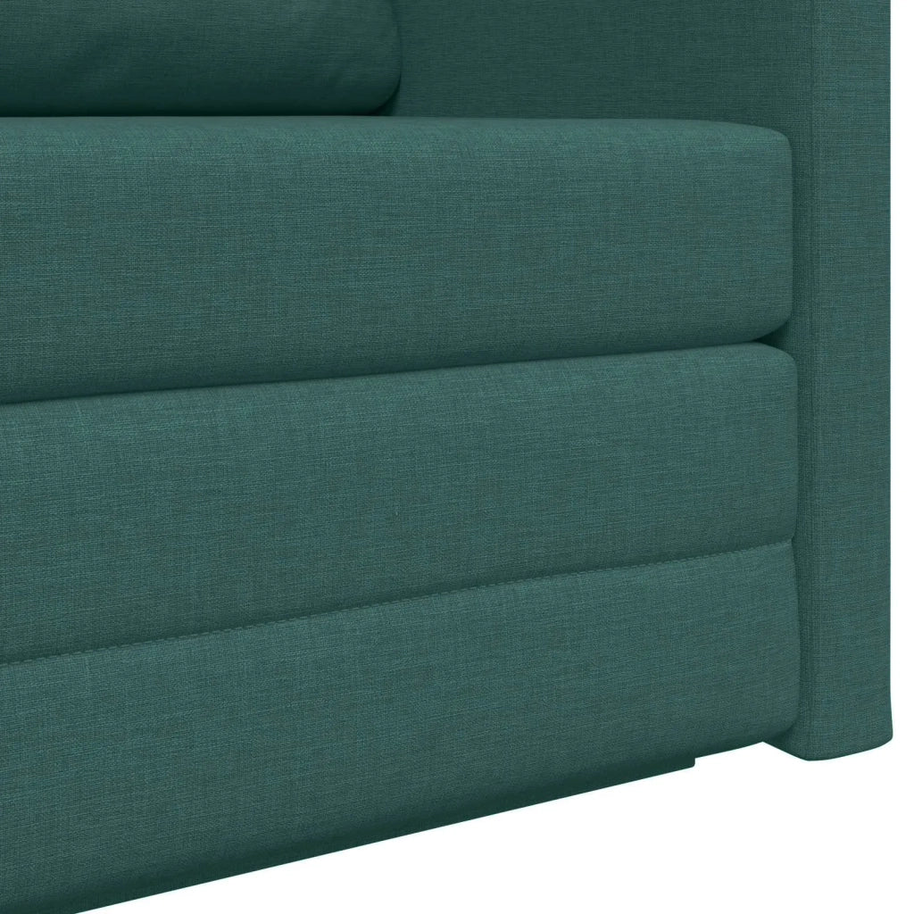 Divano letto 110cm Verde Scuro Tessuto 4106695