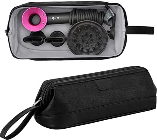 Tas di stoccaggio universale con cerniera compatibile con accessori Föhn Styler Supersonic, Organizzatore cosmetico portatile per viaggi