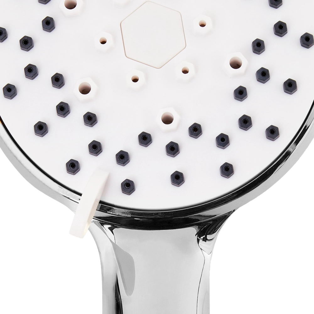 Set doccia con tubo flessibile 3 modalità di spruzzo Metallo argento classico moderno