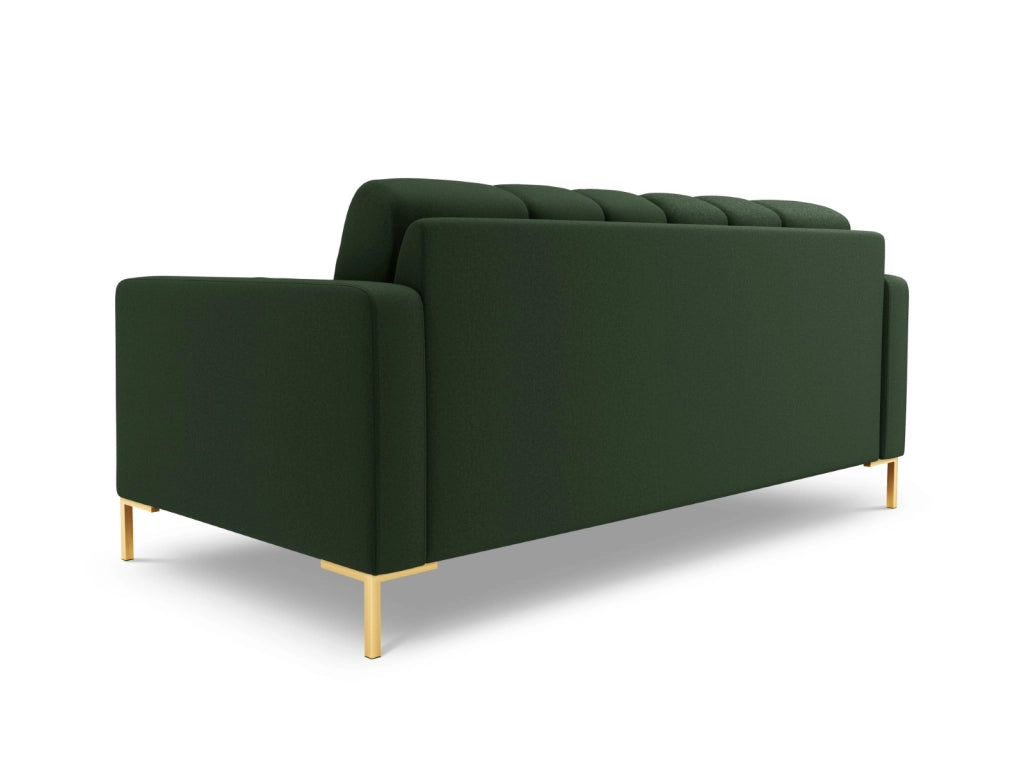 Cosmopolitan Design - Divano "Bali" 3 posti in tessuto strutturato verde scuro 