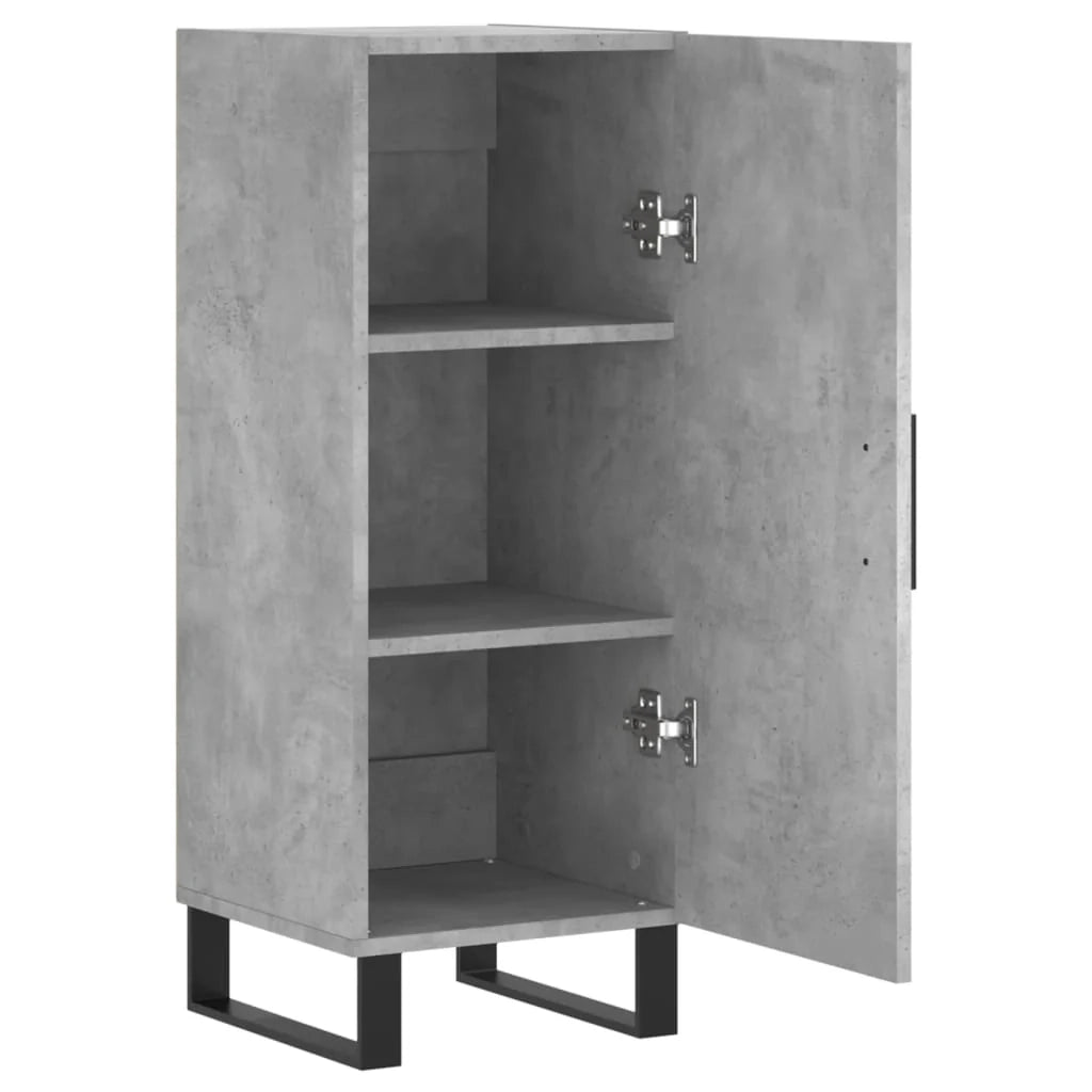 Buffet credenza cassettiera armadio mobile contenitore organizer per cucina soggiorno salotto 34,5 x 34 x 90 cm legno ingegnerizzato grigio 02_0031889