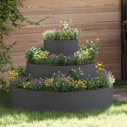 Vaso da giardino Antracite 90 x 90 x 20 cm 873650
