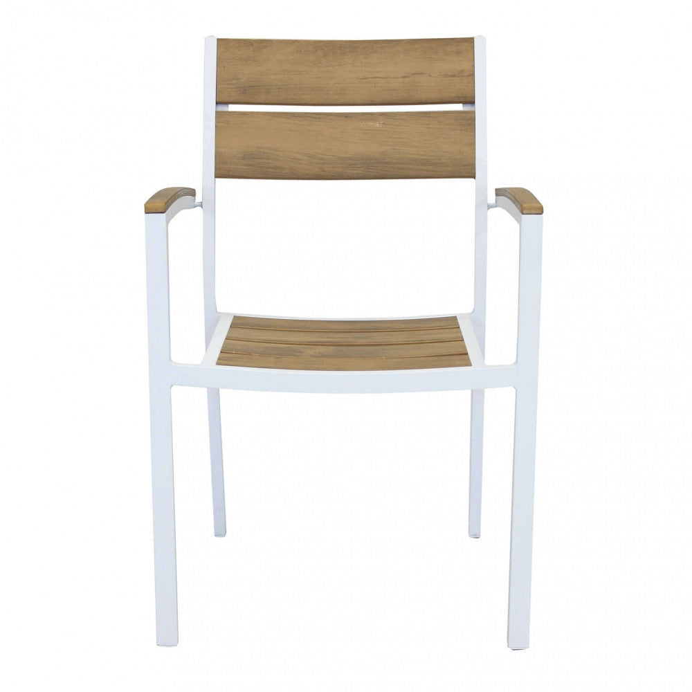 Poltrona Cayman 56x58x85 h cm in Alluminio Bianco