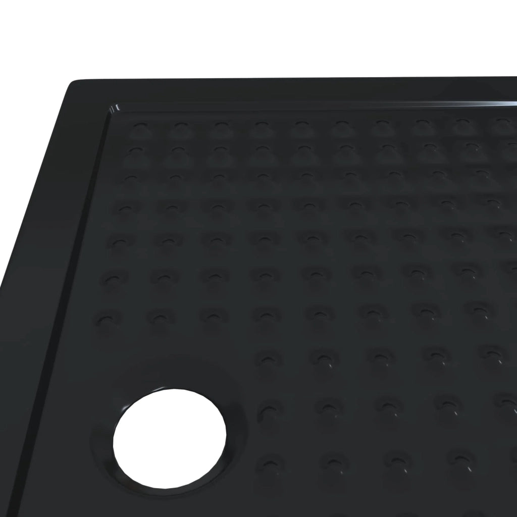 Vassoio base doccia con punti 100 x 80 x 4 cm ABS Nero 42033512