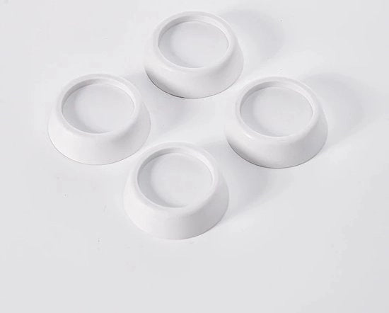 8 pezzi di supporti antivibrazione per lavatrici, piedini antivibrazione per lavatrici con supporti in gomma per lavatrici, asciugatrici, mobili, supporti antivibrazione per lavatrici - 8 bianchi - 6,5*2cm