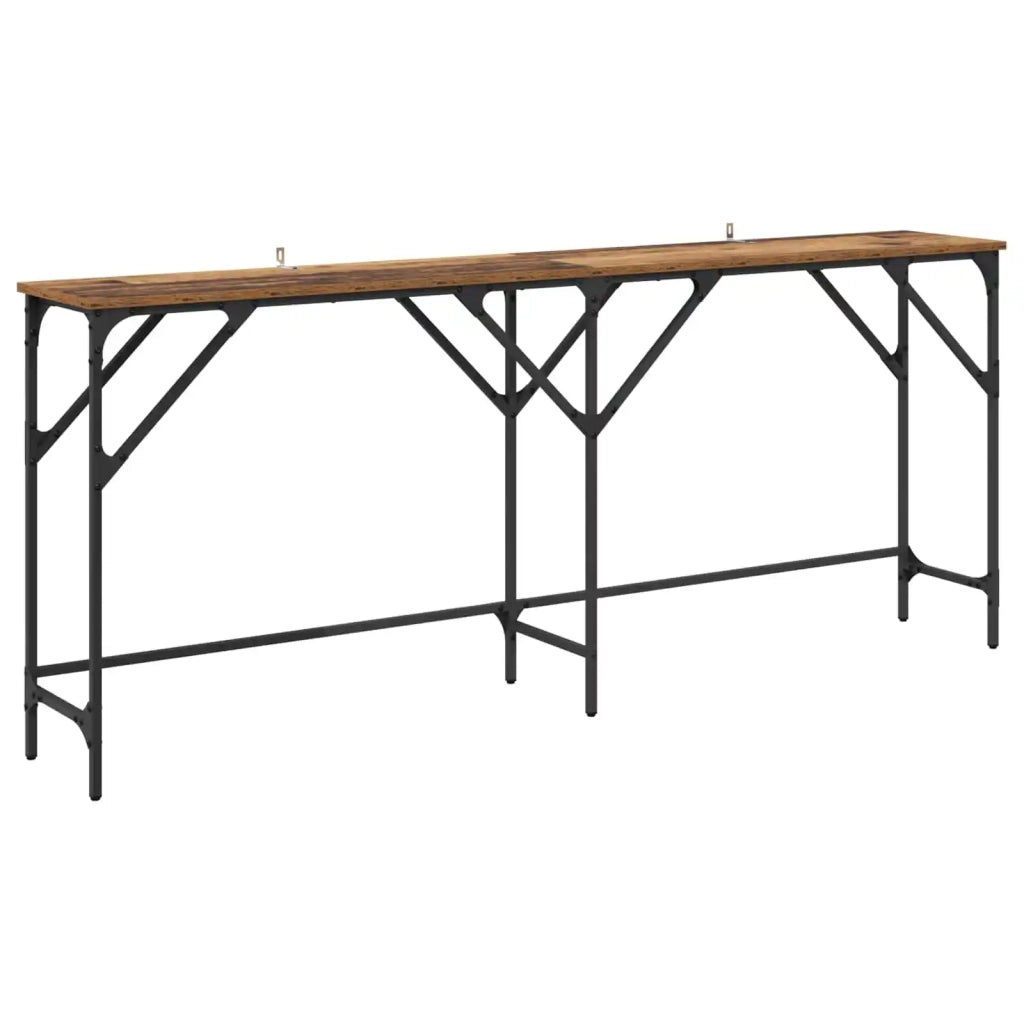 Tavolo consolle Legno vecchio 180 x 30 x 75 cm 882878