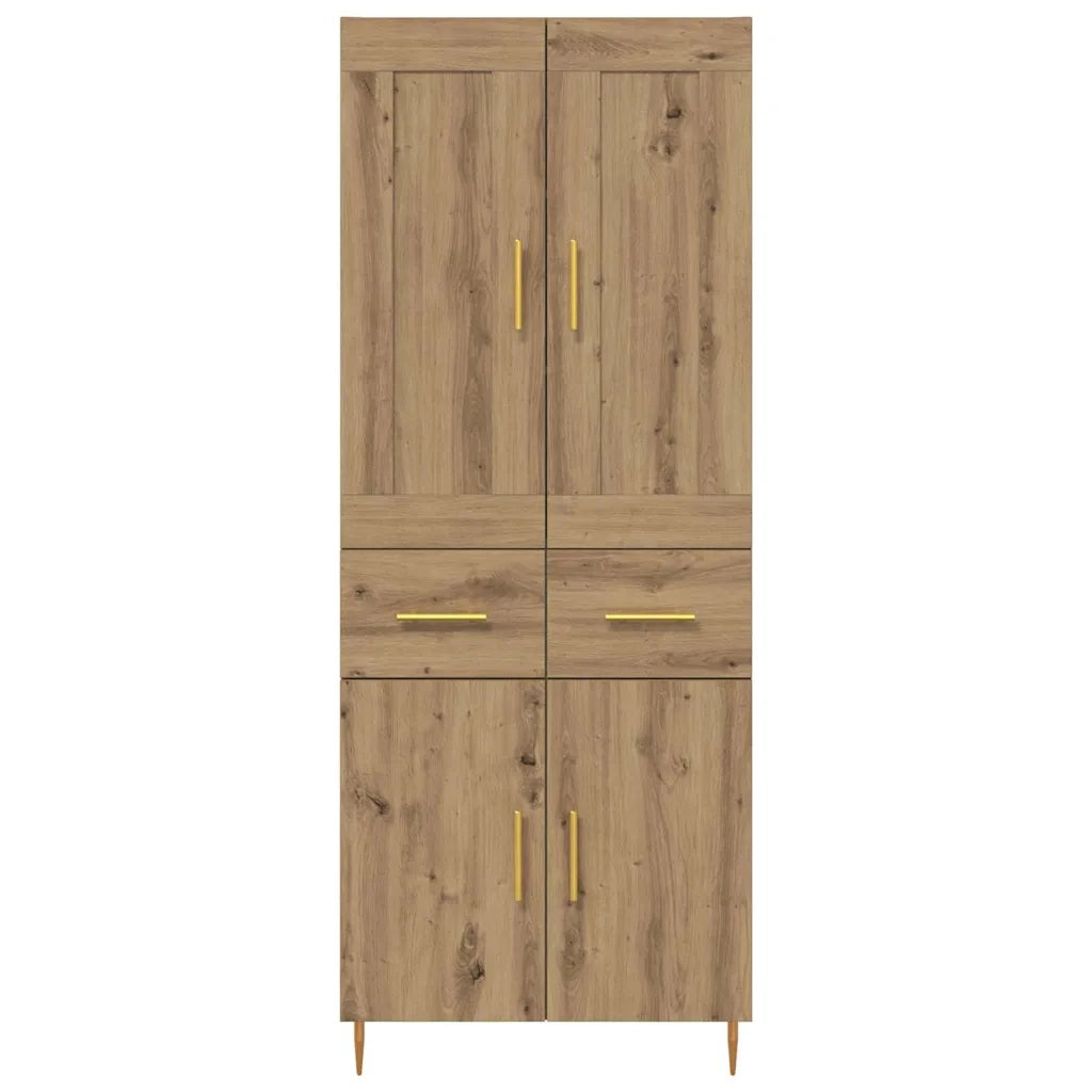 Credenza con cassetto Rovere artigianale 69,5 x 34 x 180 cm
