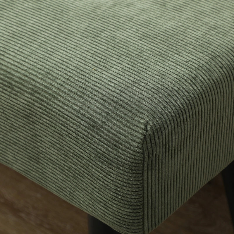 SEDIA Panca imbottita 100 x 36 x 45 cm in poliestere verde