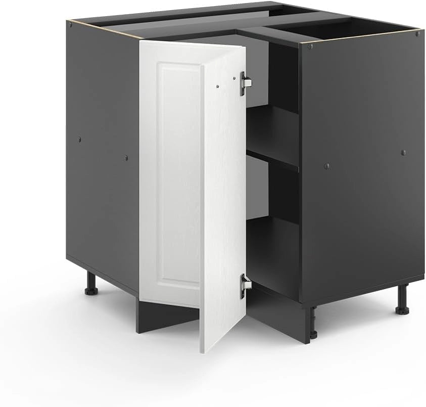 Mobile ad angolo cucina R-Line, Bianco casa di campagna, 75.6 cm senza piano di lavoro, per la libera combinazione all'interno di sistemi cucina modulari