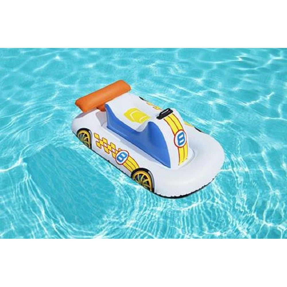 Trade Shop - Cavalcabile Auto Sportiva 110x75cm Galleggiante Piscina Spiaggia Gonfiabile 41480 -