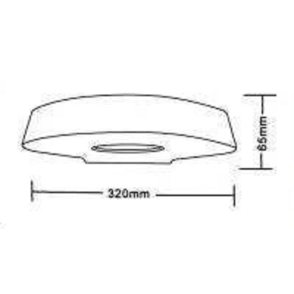 Trade Shop - Applique Parete Gesso Ip20 Doppia Emissione Verniciabile Led Attacco R7s Gs-e75 -