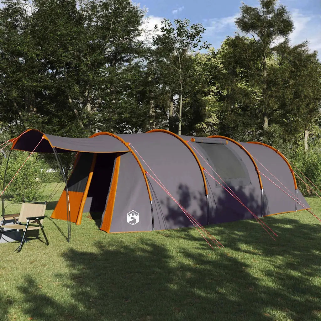 Tenda tunnel per 4 persone con tetto Grigio e arancione 42004037