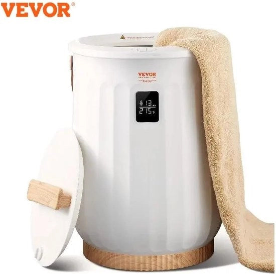Asciugamani riscaldanti - 20L - Asciugamani riscaldanti - Con schermo a LED - Uscita automatica - Blocco di sicurezza - 4 livelli di calore - Spa domestico - Regolazione oraria - Timer - Bianco