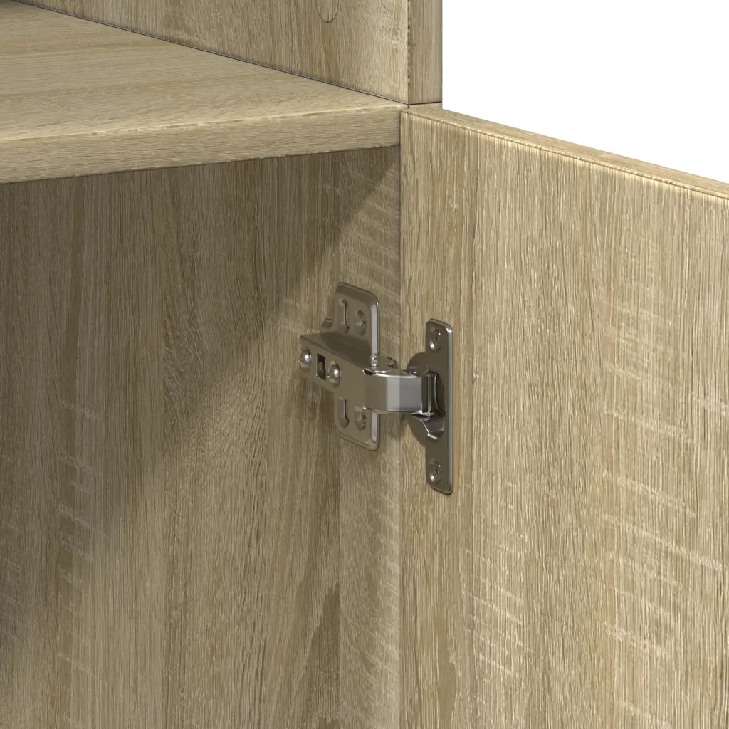 Credenza Rovere Sonoma 80x42,5x185 cm in Legno Multistrato 3281380