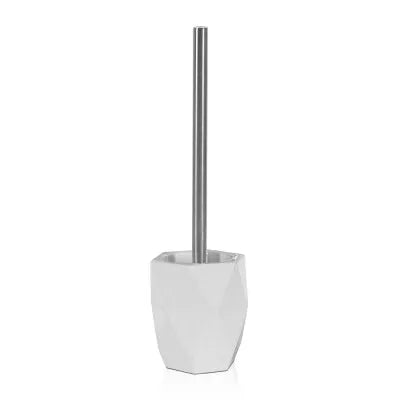 Portascopino bagno d'appoggio bianco Gedy serie Dalia in ceramica