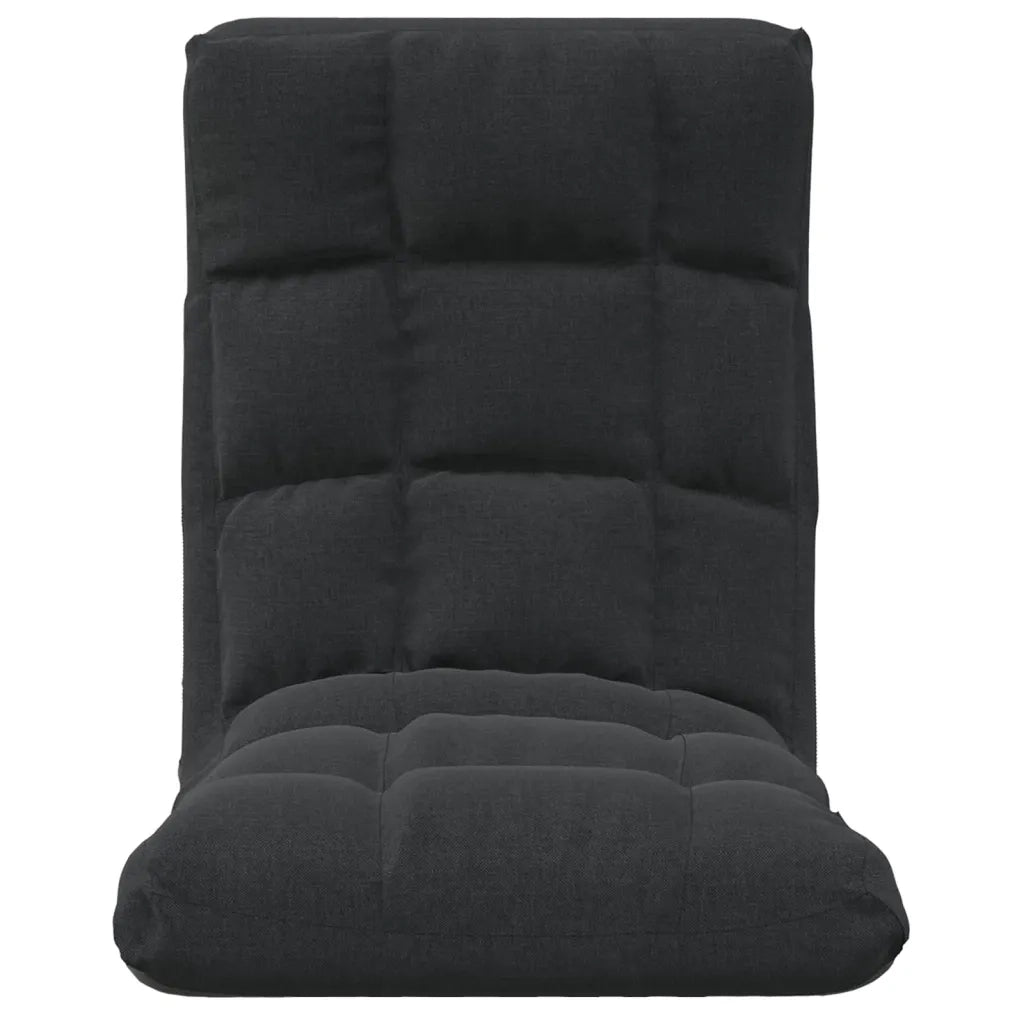 Sedia da Pavimento Pieghevole Nera in Tessuto cod mxl 60024