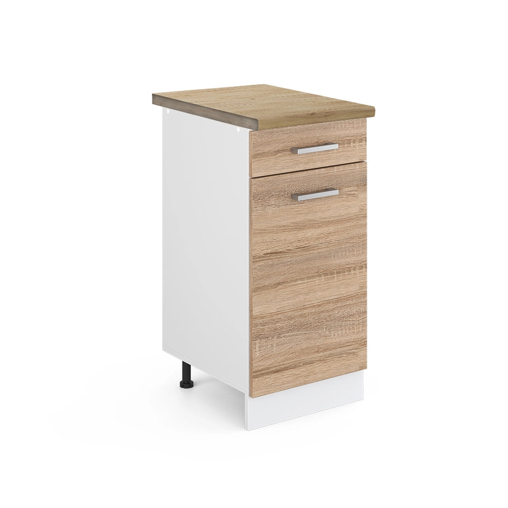 Vicco Mobiletto base per cucina Sonoma 40 cm , PL Rovere