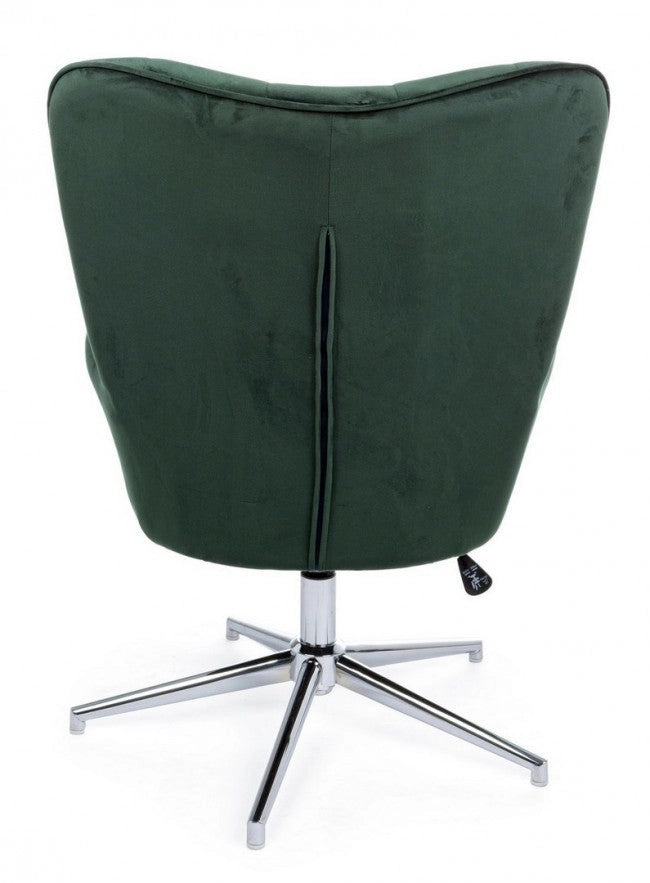 Poltrona Farida Velluto Verde in Velluto