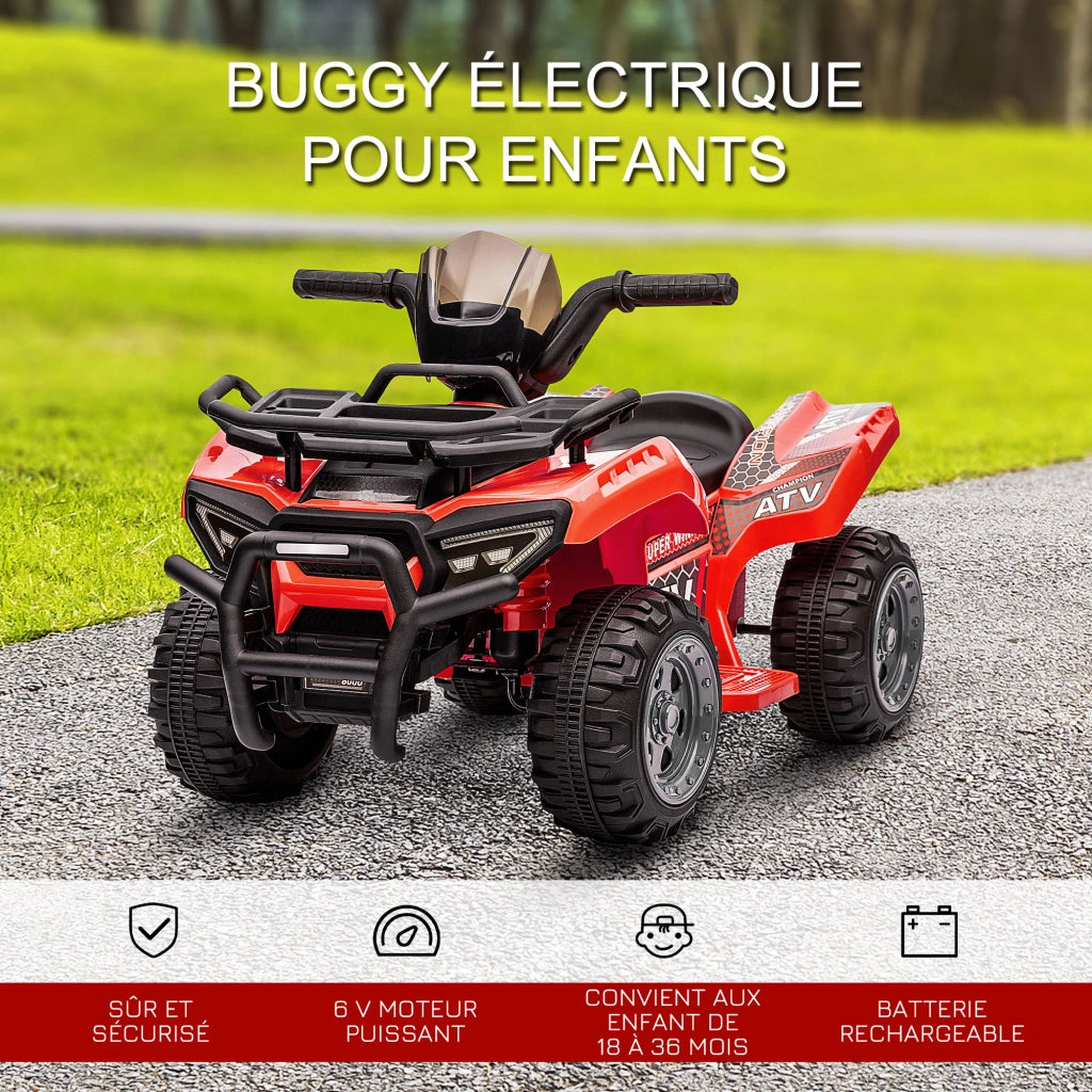 Quad elettrico per bambini ¨C zephmum ¨C rosso