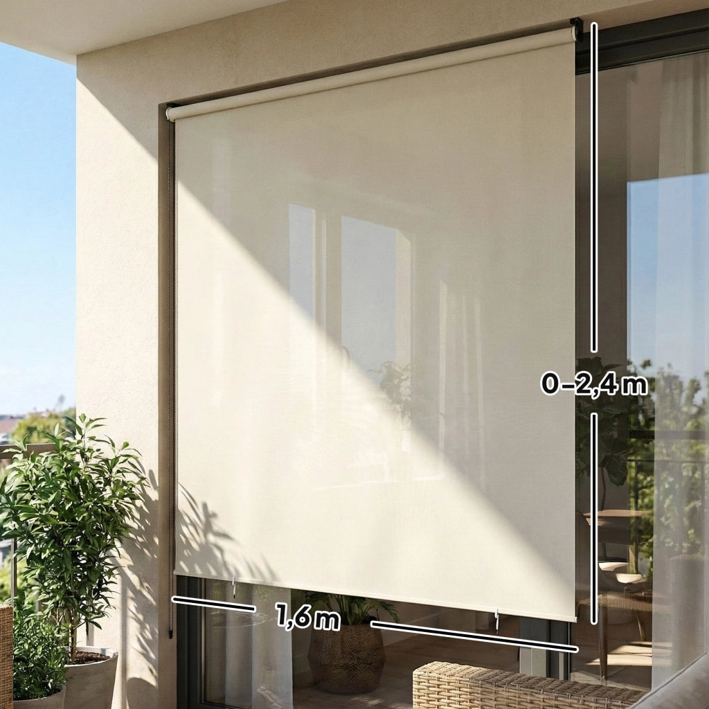 Tenda da esterno 2.4x1.6m ¨C zephmum ¨C crema, impermeabile, anti-UV