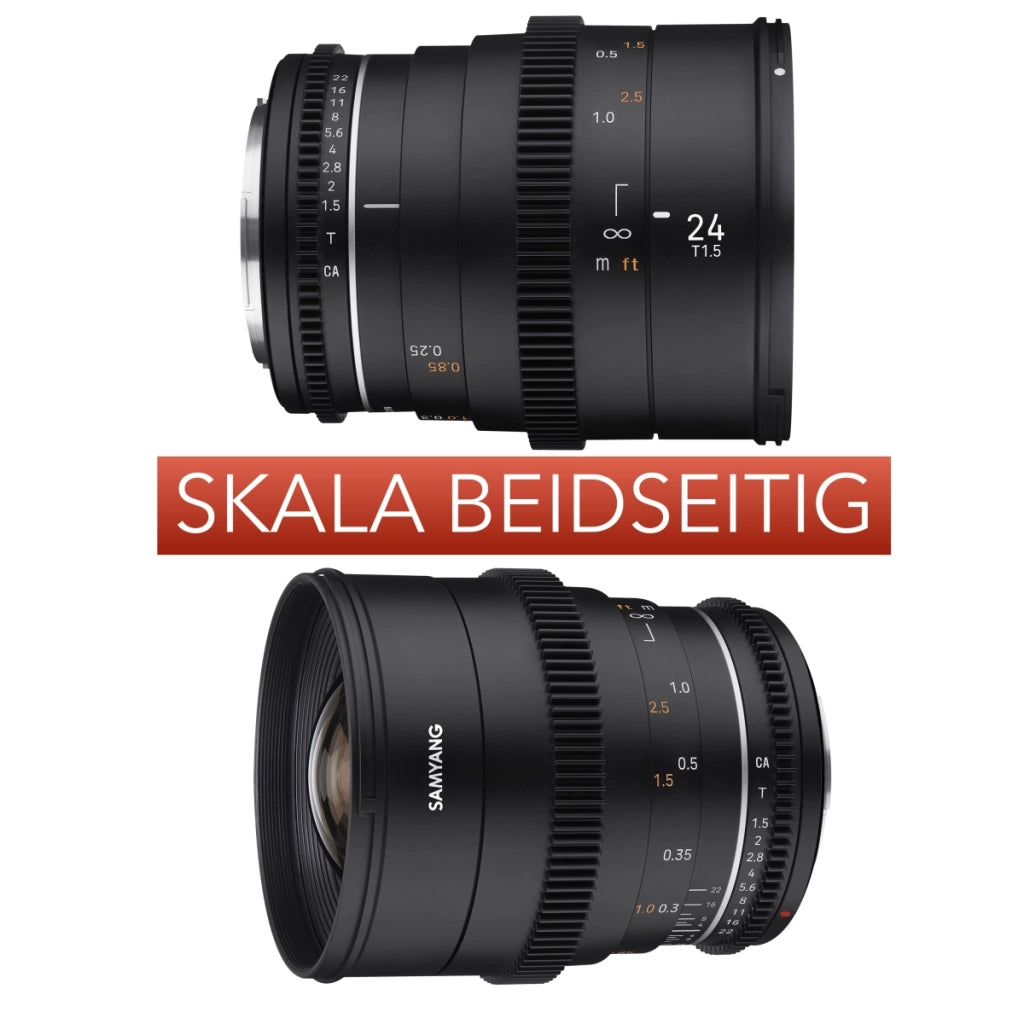 Obiettivo fotografico per video MF 50mm T1,5 VDSLR MK2 – luminoso T1,5 per MFT Mount, Follow Focus, full-frame e APS-C, risoluzione 8K