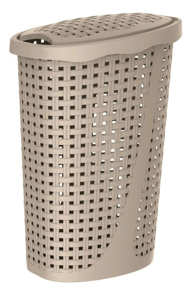 Portabiancheria Cesta Biancheria Litri 43 Paglia 60X40X32 Cm Sabbia - Bama
