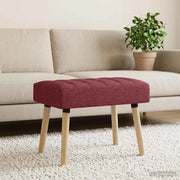 Panchina trapuntata a canale Rosso Vino 60 x 40 x 45 cm Tessuto 42038462