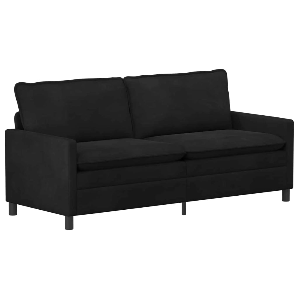 Set di divani 2 pcs Nero Velluto 3417132