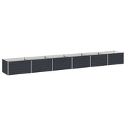 Letto rialzato da giardino Antracite 600 x 80 x 55 cm 8006455