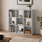 Biblioteca Liga, Libreria 6 Ripiani, 91x30x91h cm Grigio