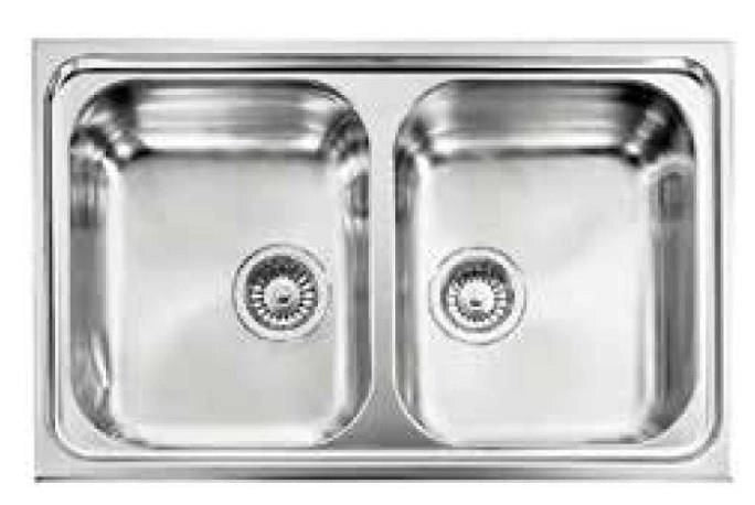 CM Zenith plus 79 x 50 2V Lavello ad incasso Rettangolare Acciaio inossidabile