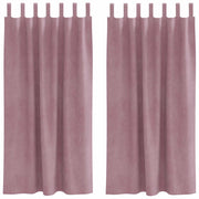 Tende Oscuranti | Tende Blackout 2 pz Rosa scuro 140 x 175 cm Velluto