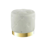Pouf contenitore Piano in velluto bordeaux con base dorata
