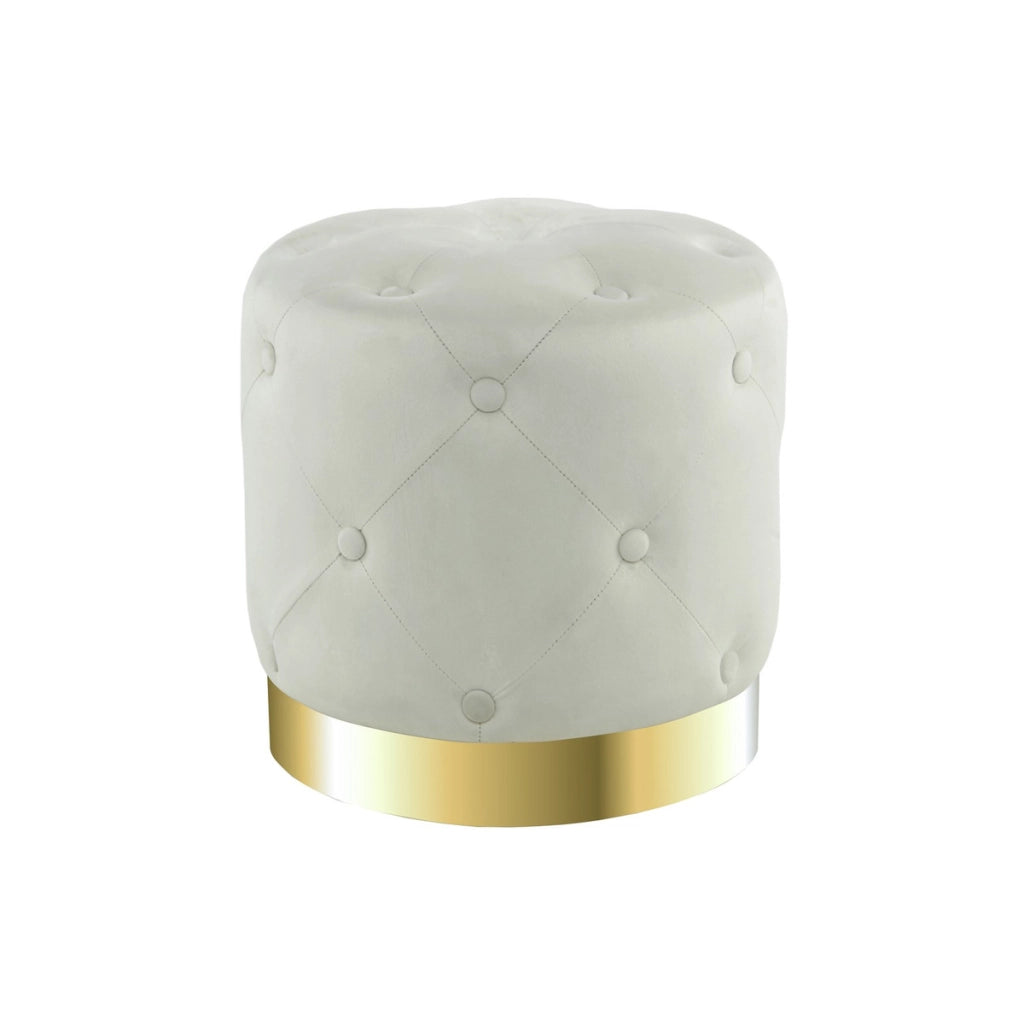 Pouf contenitore Piano in velluto bordeaux con base dorata