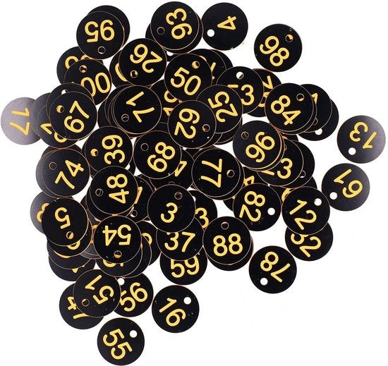 Identificatiomarkeringsysteme per apiario - 100 pezzi - Nero giallo - Accessori per allevamento api - Adatto per l'allevamento di api
