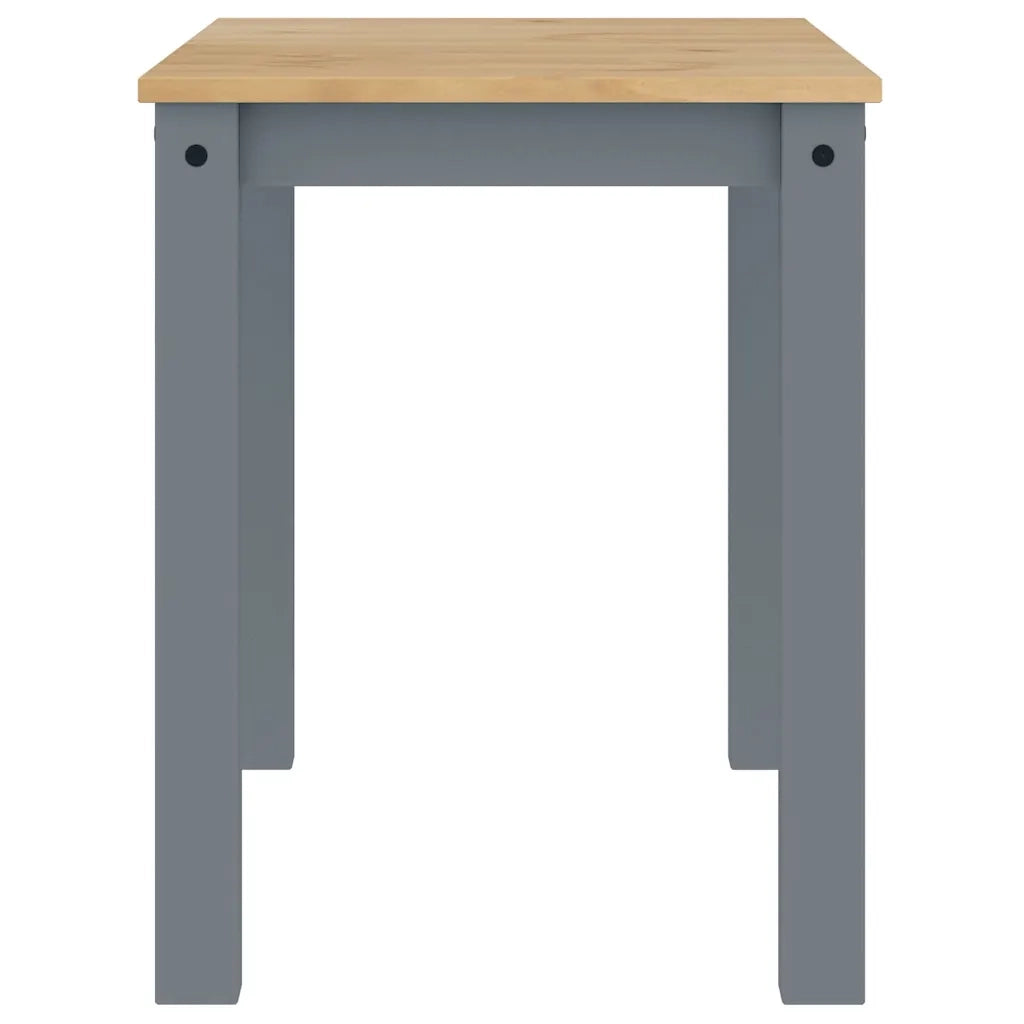 Tavolo da Pranzo PANAMA Grigio 112x60x75 cm Legno Massello Pino 4005703