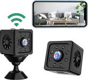Cassa di Sorveglianza 4K HD 1080P Mini Portatile con Rilevamento Movimento e Visione Notturna - Adatto per Interno e Esterno