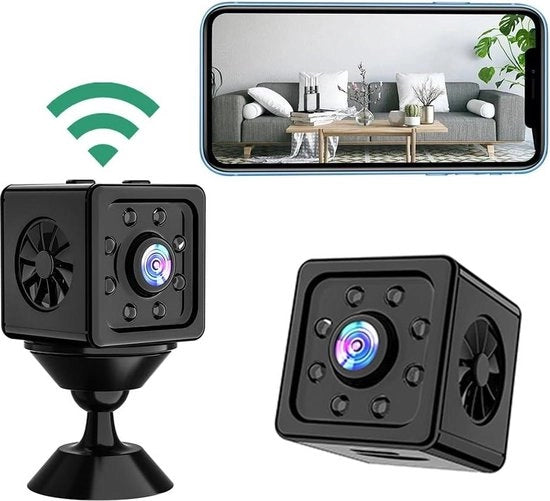 Cassa di Sorveglianza 4K HD 1080P Mini Portatile con Rilevamento Movimento e Visione Notturna - Adatto per Interno e Esterno