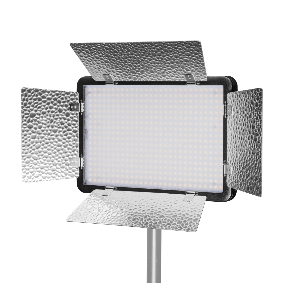 walimex pro LED Versalight 500 Daylight Set - composto da lampada a pannello, treppiede per lampada fino a 260 cm e 2 batterie ricaricabili