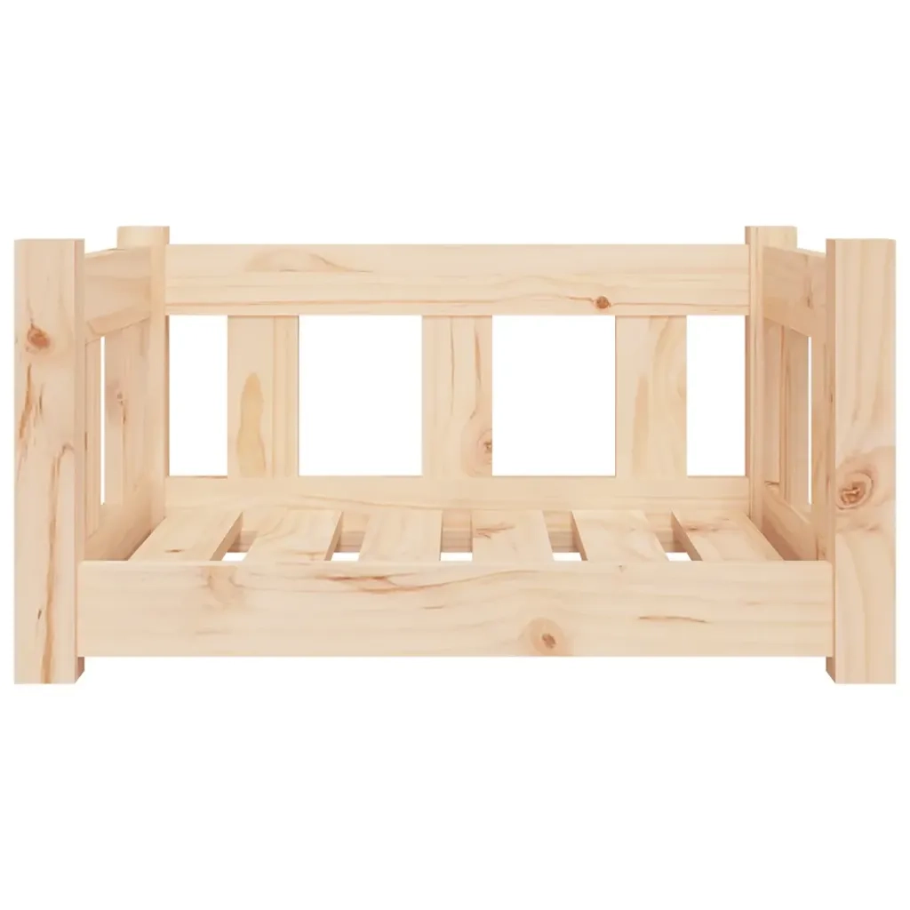 Cuccia per Cani 55,5x45,5x28 cm in Legno Massello di Pino 833251