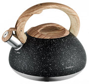 Klausberg KB-7282 Bollitore con fischietto da 2,7 l con finitura in legno di granito