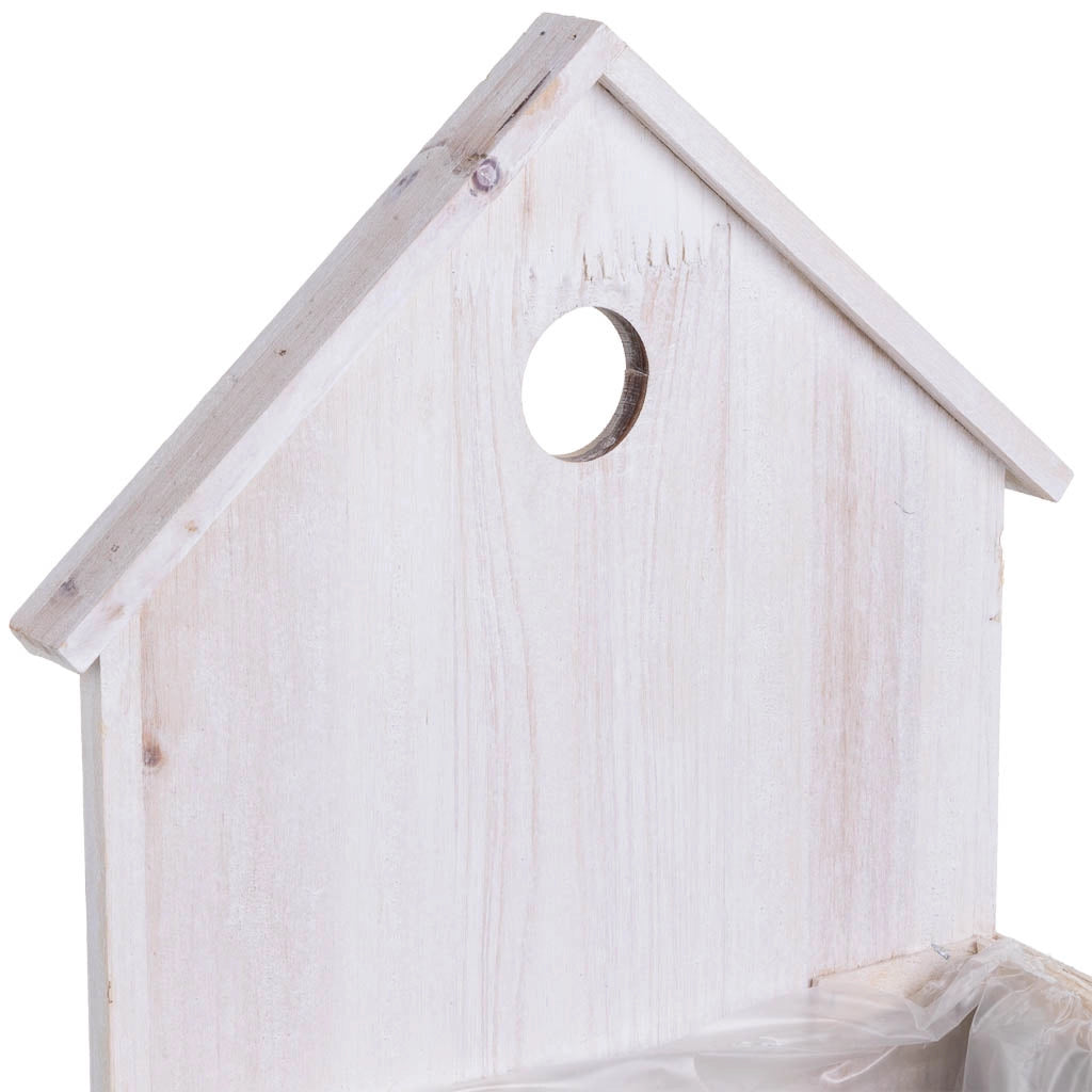 Supporto per fioriera rotondo in bambù grigio 25x15x31/11H cm