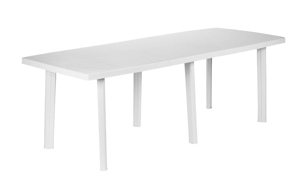 TAVOLO ALLUNGABILE RETTANGOLARE 'TRIO' cm 216x90x72h - Col. Bianco - PRO GARDEN