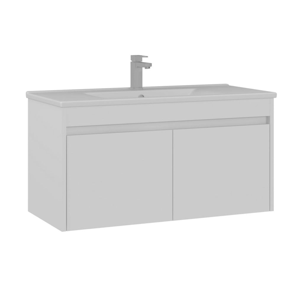 Mobile lavabo "Side 100 v3" - 100 x 45 x 52 cm - Bianco opaco