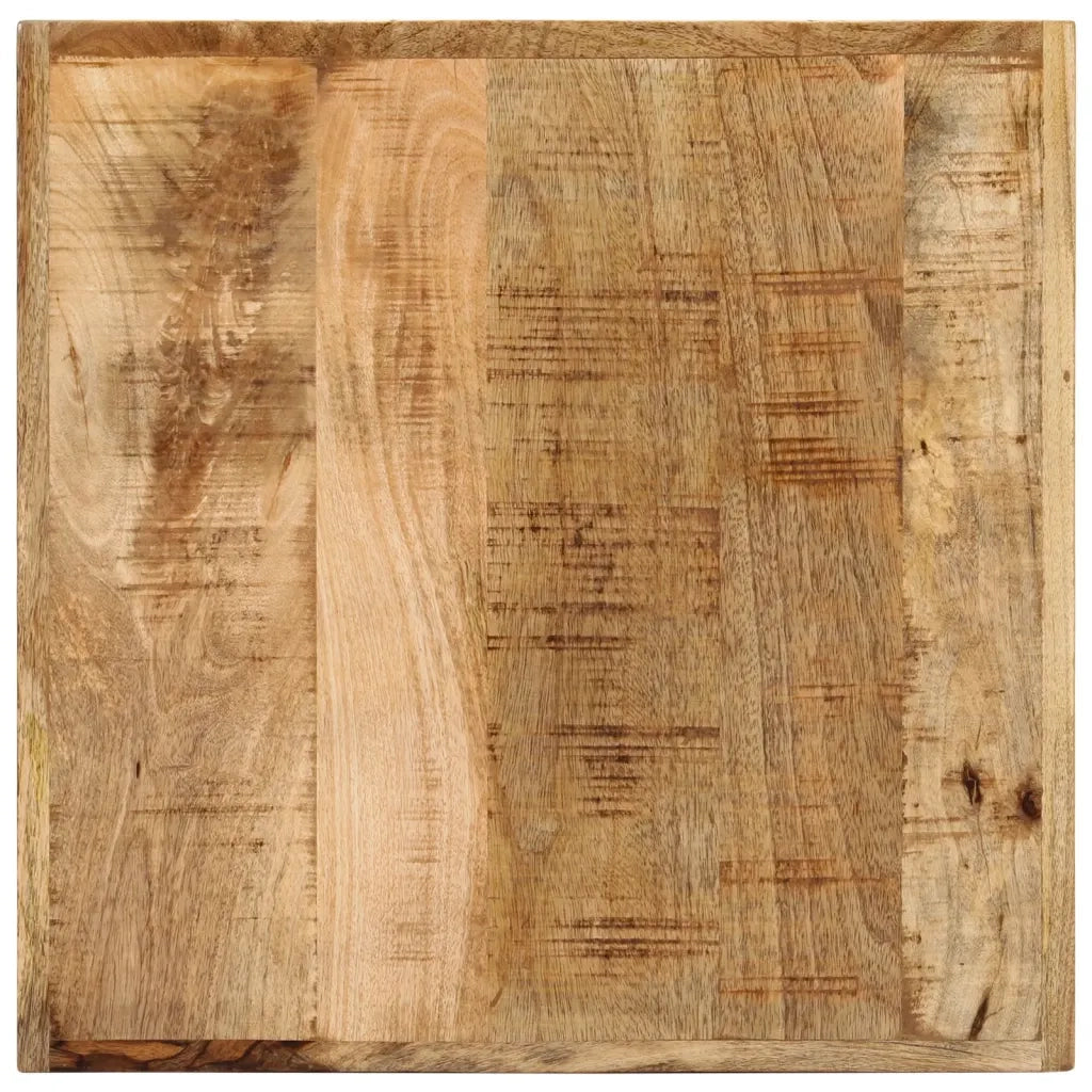 Tavolino da Bar 55x55x107 cm Legno Massello di Mango e Ferro 356380